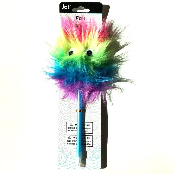 *3/$15* Fun Furry Rainbow Pen with Googly Eyes - Picture 2 of 3